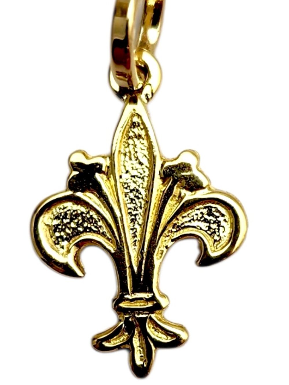18K Yellow Gold Fleur de Lis Charm #25328